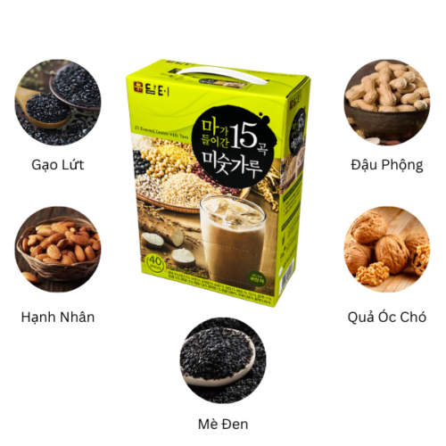 Thành phần dinh dưỡng Bột ngũ cốc Hàn Quốc 15 loại hạt
