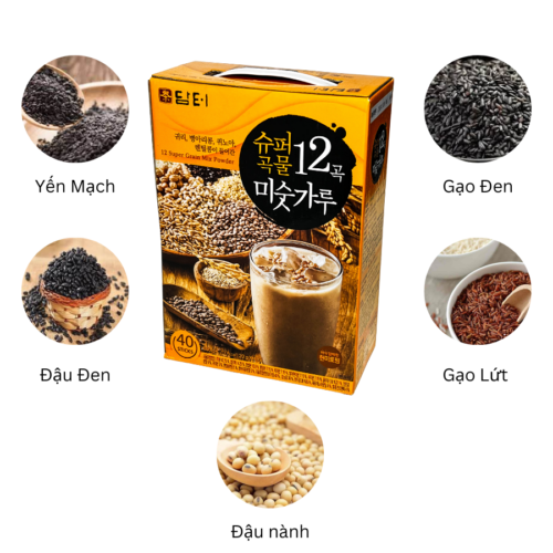 Thành phần Bột ngũ cốc Hàn Quốc 12 loại đậu Damtuh