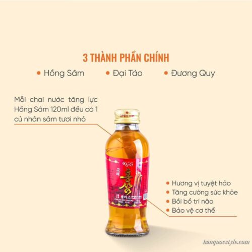 Nước Hồng Sâm Có Củ KGS Hàn Quốc